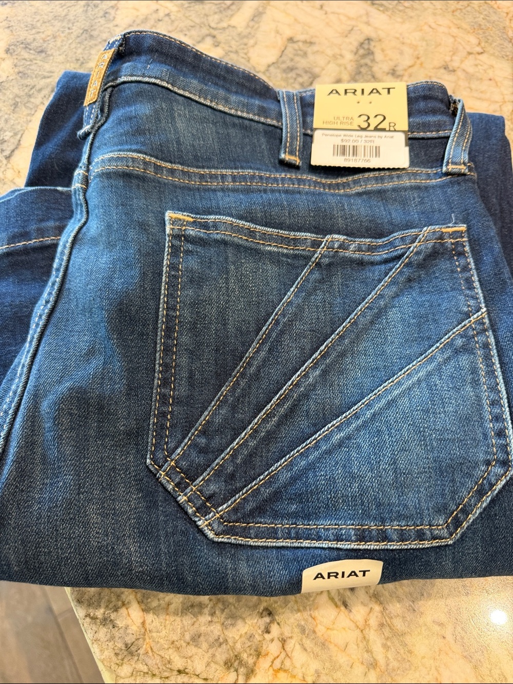 Ariat Women’s Straight Leg Dark Blue Denim Jeans